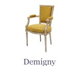 The Demigny Louis XVI seat is suitable for the lounge or the study